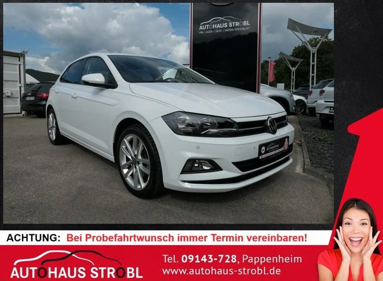 Volkswagen Polo VI 1.0 Highline DSG/ NAVI/ SHZG/ KAMERA Bianco - 1