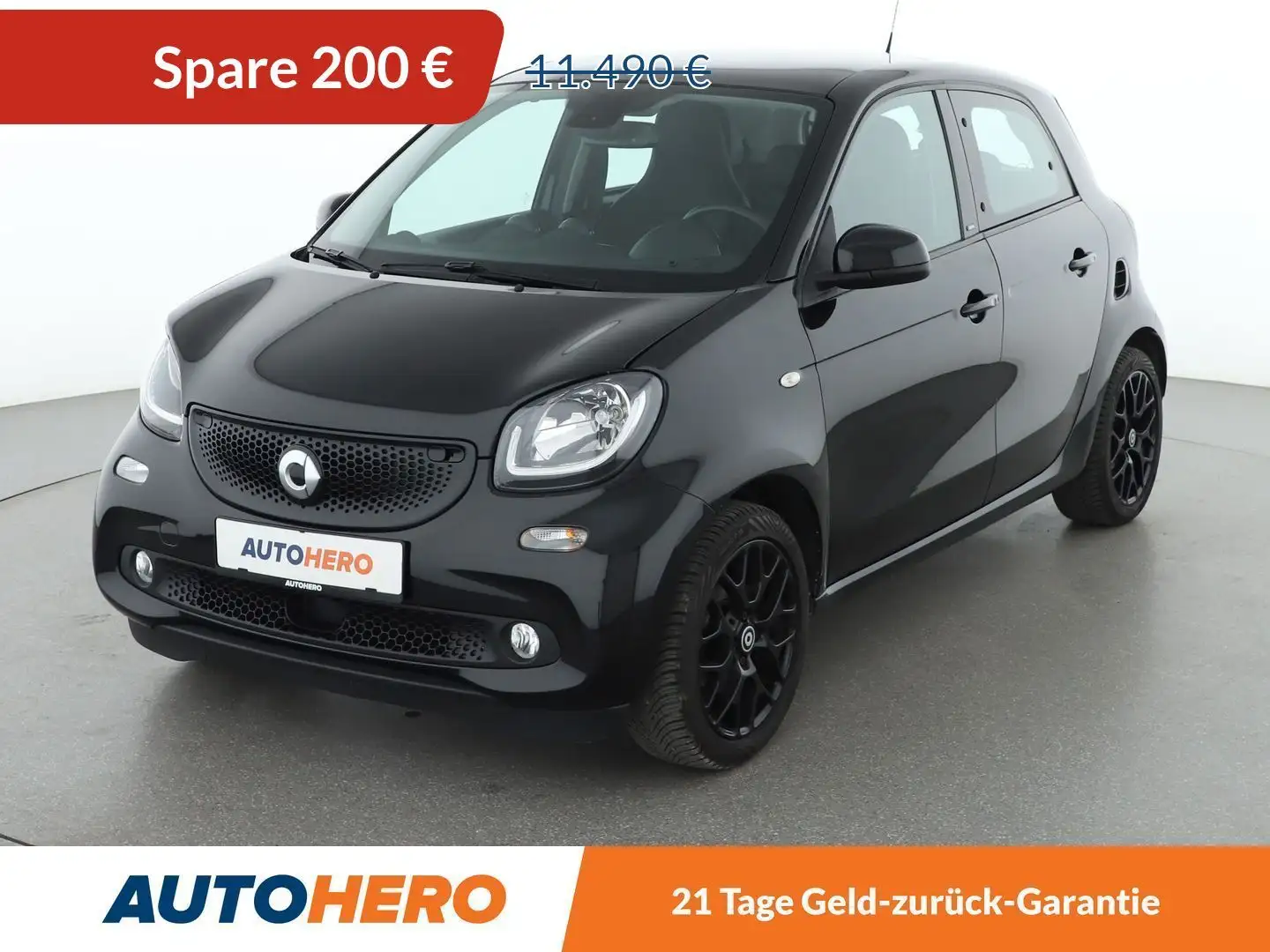 smart forFour 0.9 Turbo Basis Prime*NAVI*TEMPO*PANO* Schwarz - 1