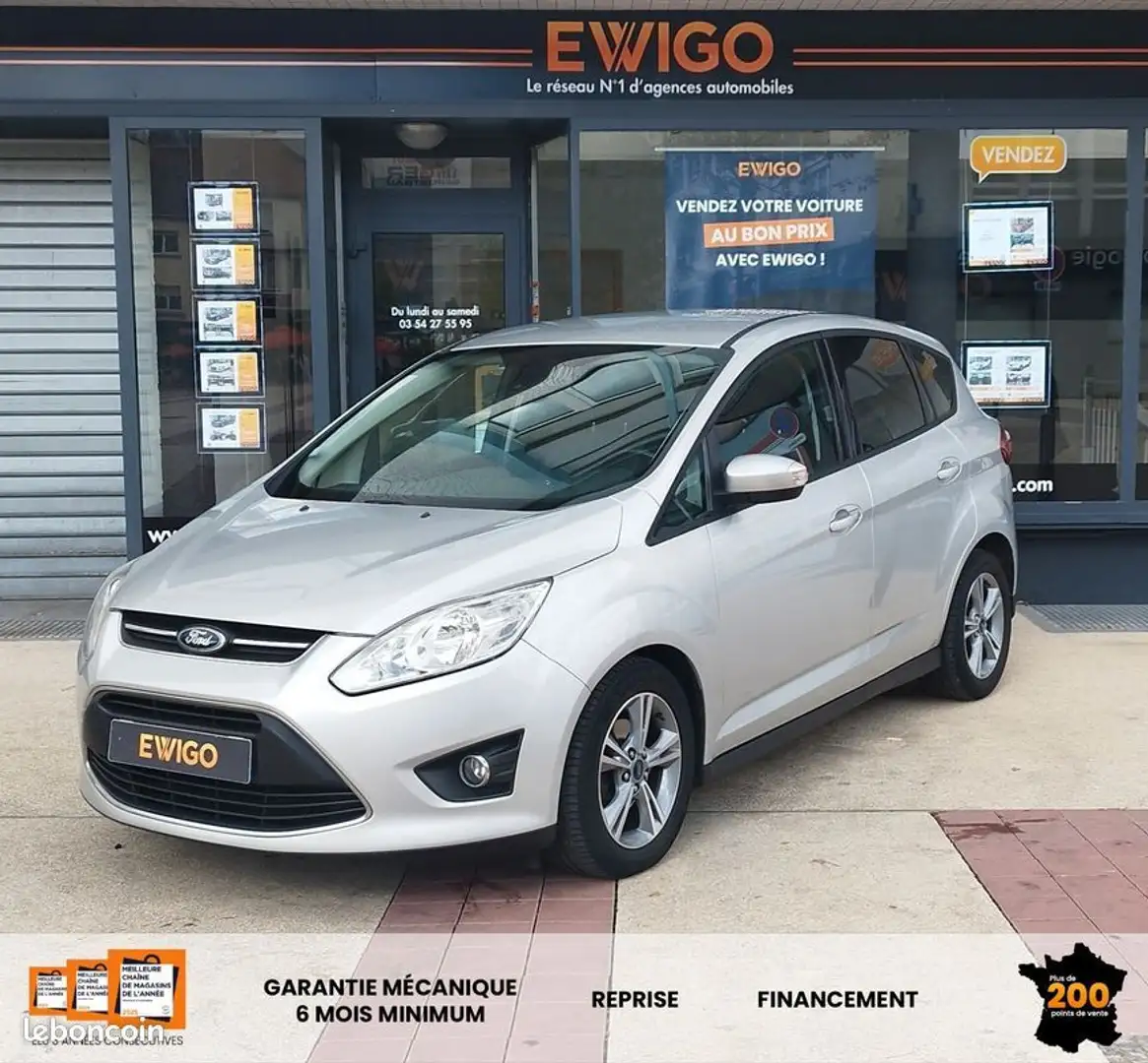 Ford C-Max focus 1.6 tdci 115ch clim regulateur radar ar garantie 6 a 36 mois Grijs - 1