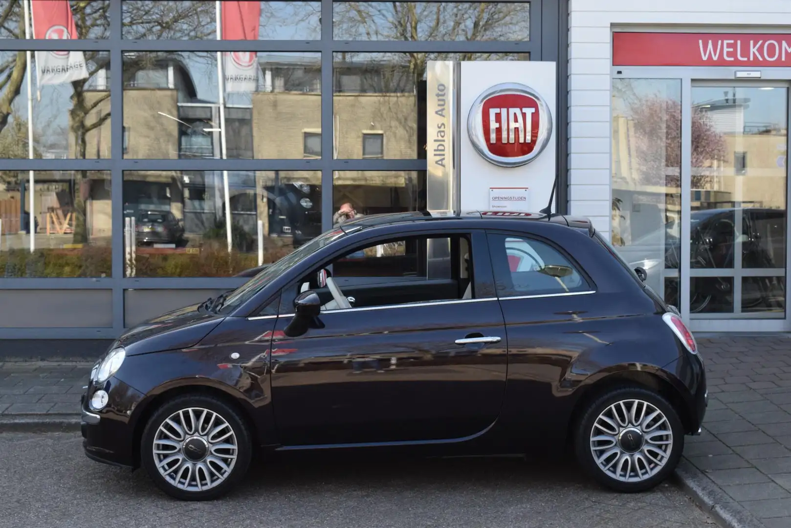 Fiat 500 0.9 TwinAir Turbo Lounge|16"|Pano|Dealeronderh. Paars - 2