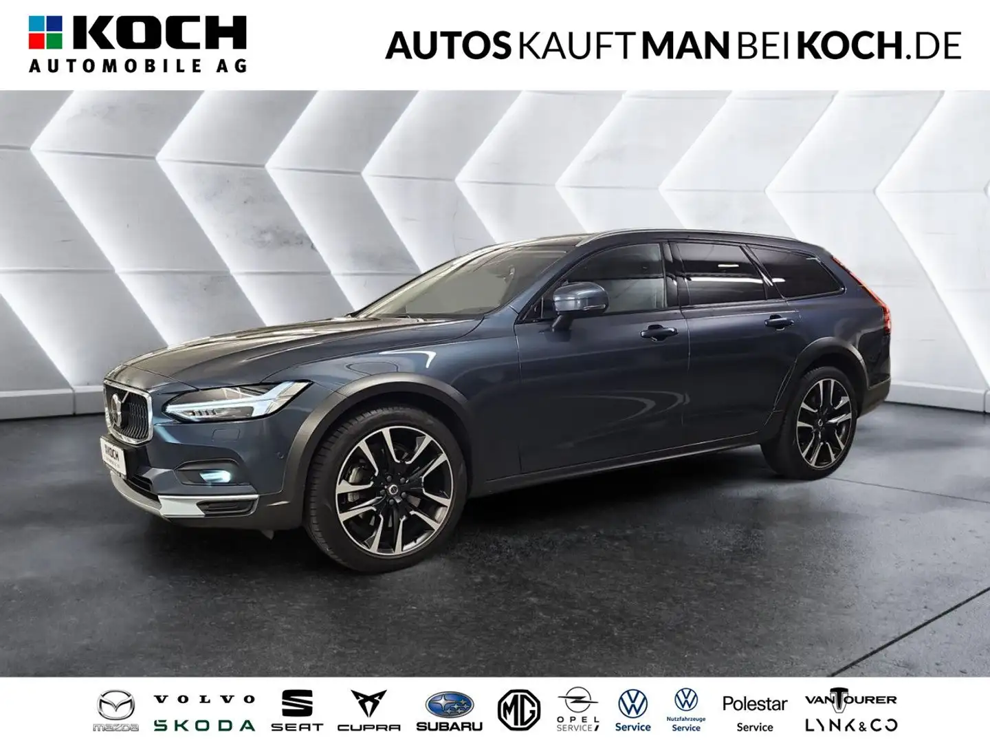 Volvo V90 Cross Country V90 B4 D Cross Country Plus ACC BLIS 360 MEM H&K Bleu - 1