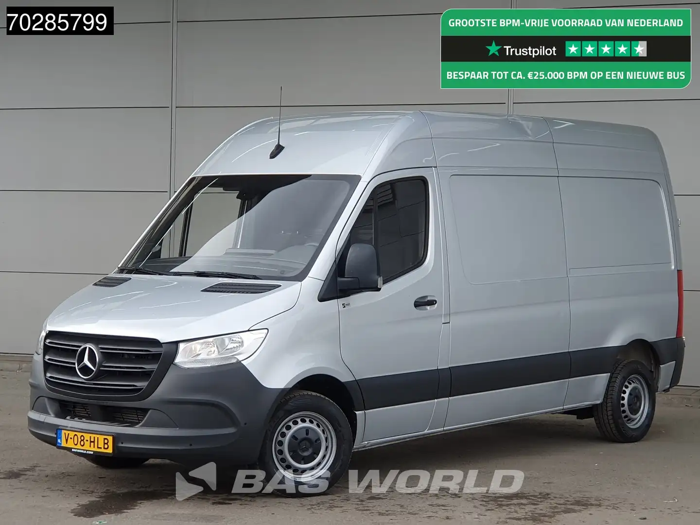 Mercedes-Benz Sprinter 214 CDI Automaat L2H2 Airco Cruise Camera Parkeers Silver - 1