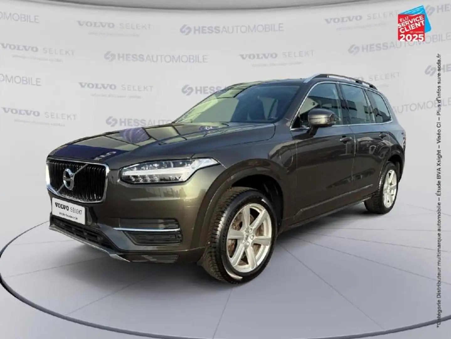Volvo XC90 T8 Twin Engine 303 + 87ch Momentum Geartronic 7 places Gris - 1