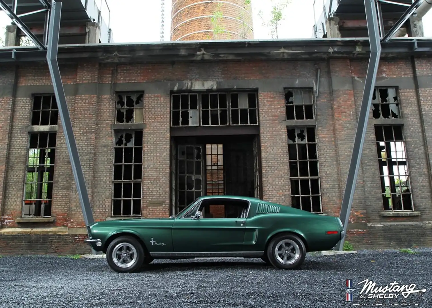 Oldtimer Ford Mustang Groen - 1