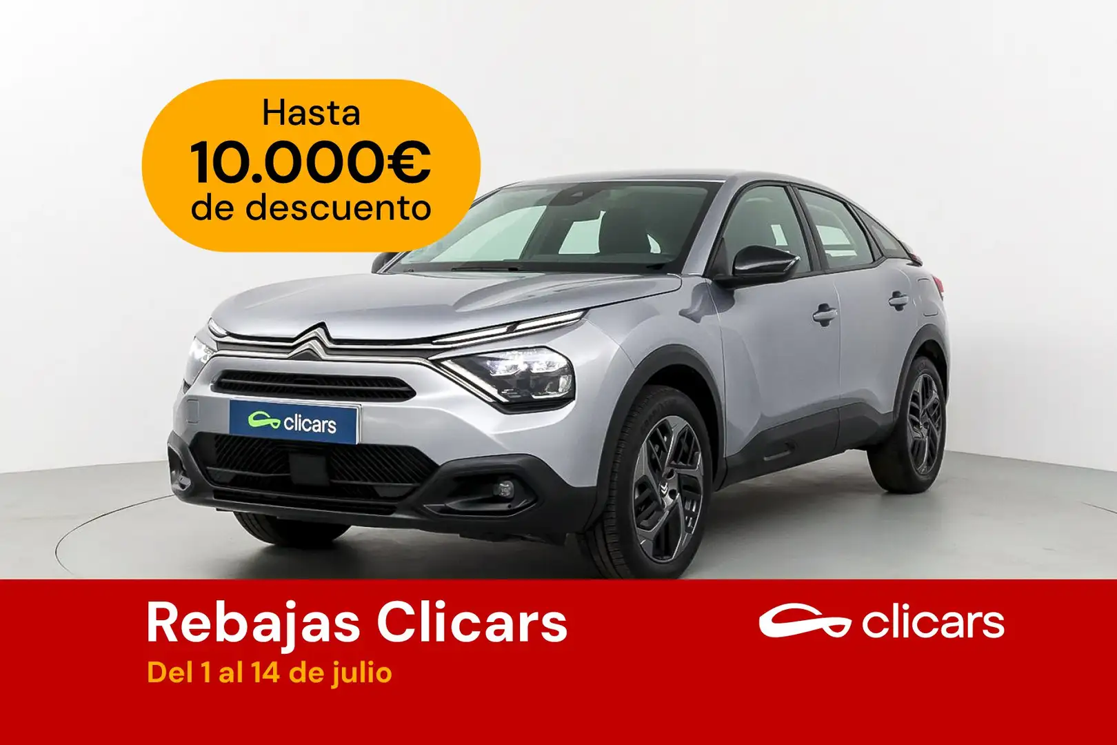 Citroen C4 1.2 PureTech Plus S&S EAT8 130 Argent - 1