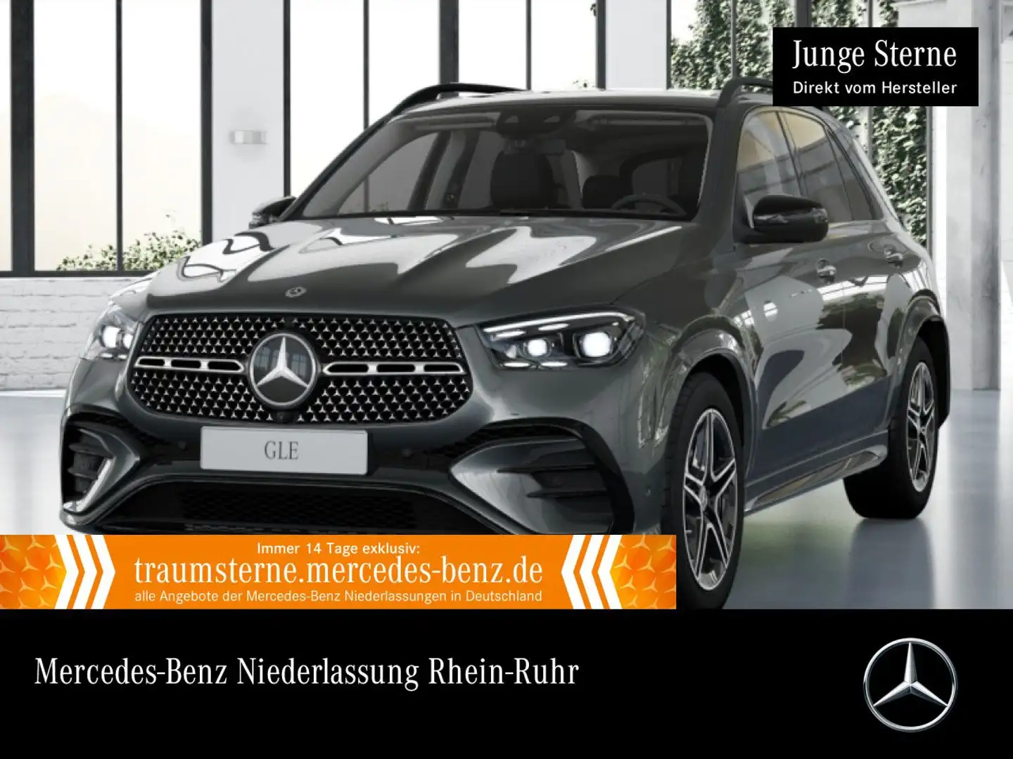 Mercedes-Benz GLE 450 4M AMG+NIGHT+PANO+360+AHK+MULTIBEAM+STHZG Gris - 1