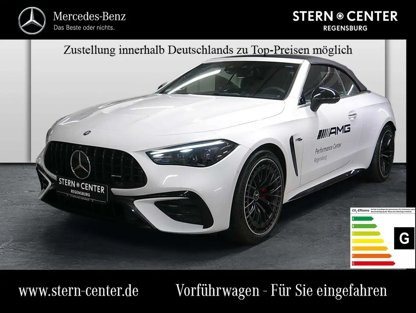 Mercedes-Benz CLE 53 AMG 4M+ Cabrio+NIGHT+AHK+DIST+HUD+STANDH. Biały - 1
