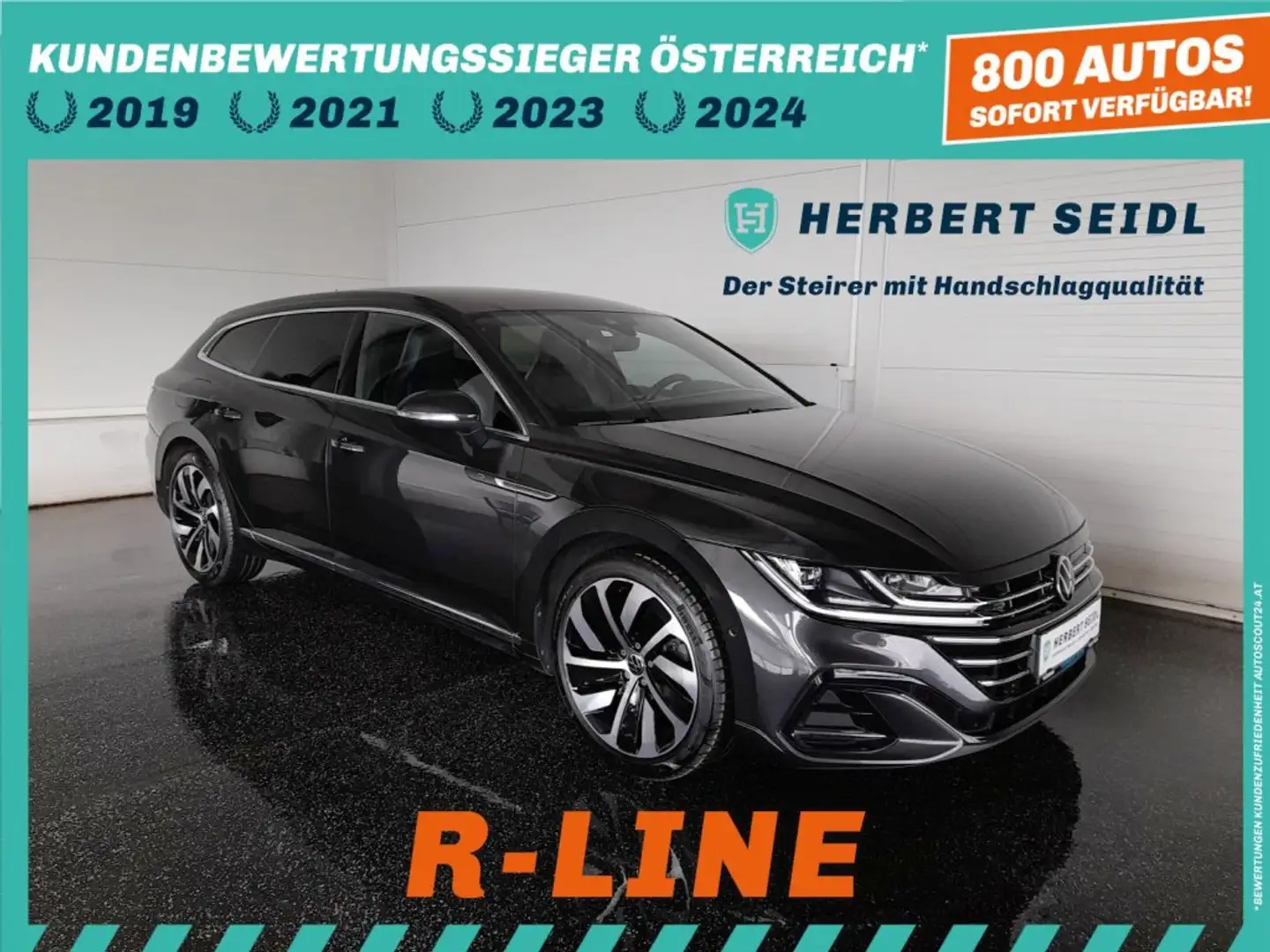Volkswagen Arteon SB R-LINE PHEV DSG *19 ZOLL / VOLL-LED / NAPPALEDER & MEMORY / NAVI / ACC / KAMERA / HEAD-UP / E-KLAPPE* Grau - 1