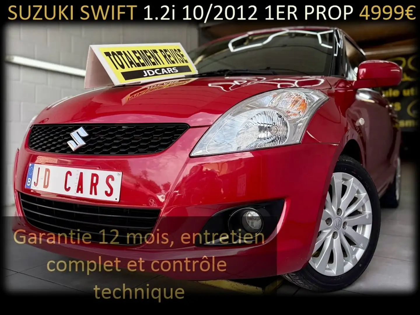 Suzuki Swift 1.2 ESSENCE ‼️GARANTIE 1 AN CTOK‼️ Rouge - 1