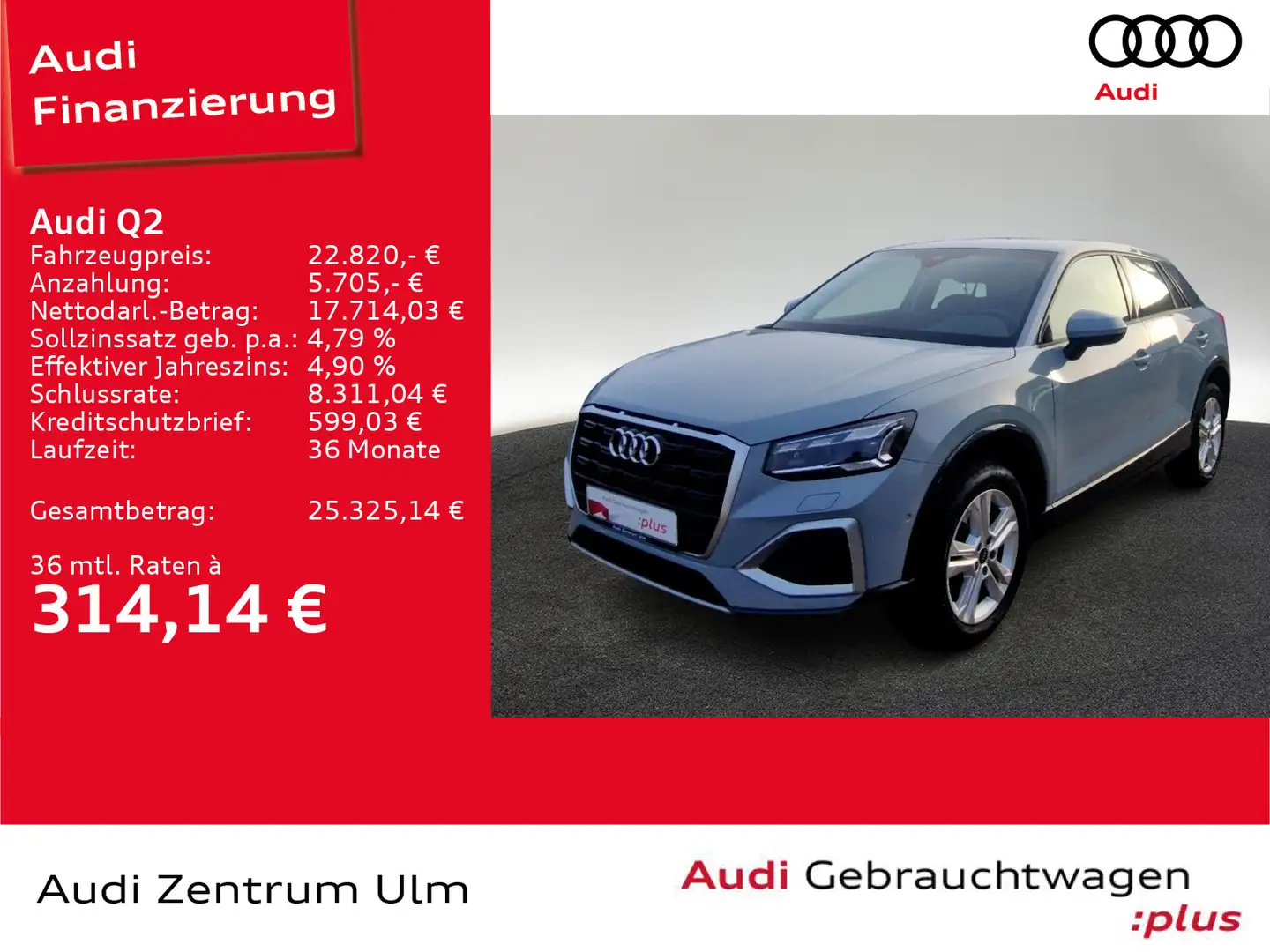 Audi Q2 advanced 35 TFSI MATRIX NAV+ AHK KAM SHZ Grigio - 1