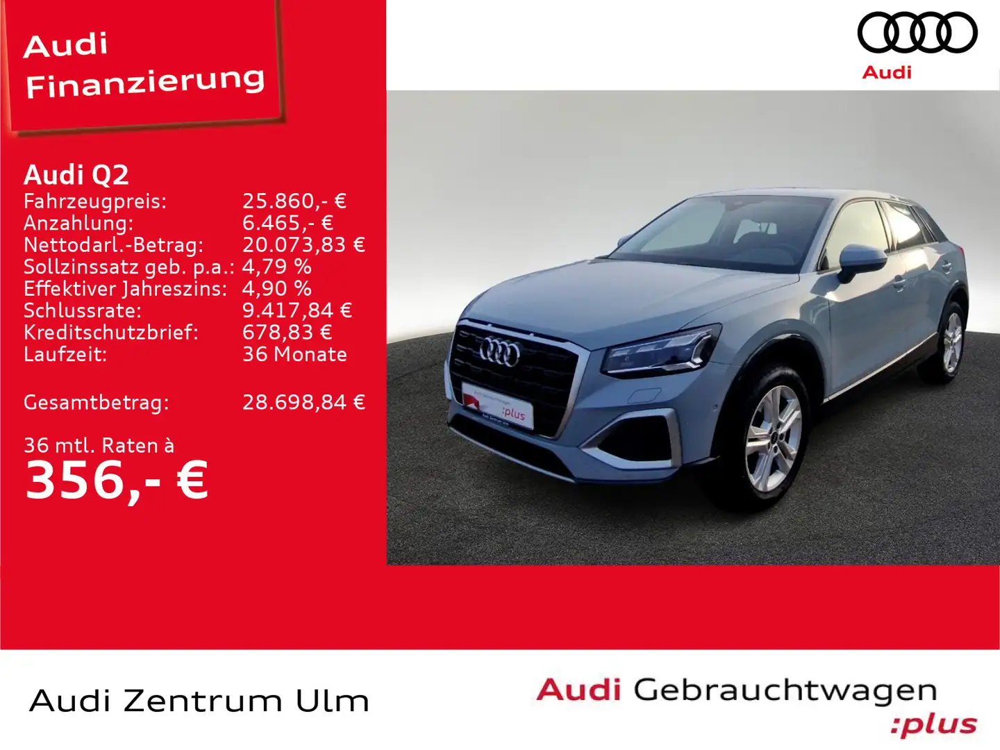 Audi Q2 advanced 35 TFSI MATRIX NAV+ AHK KAM SHZ Gris - 1