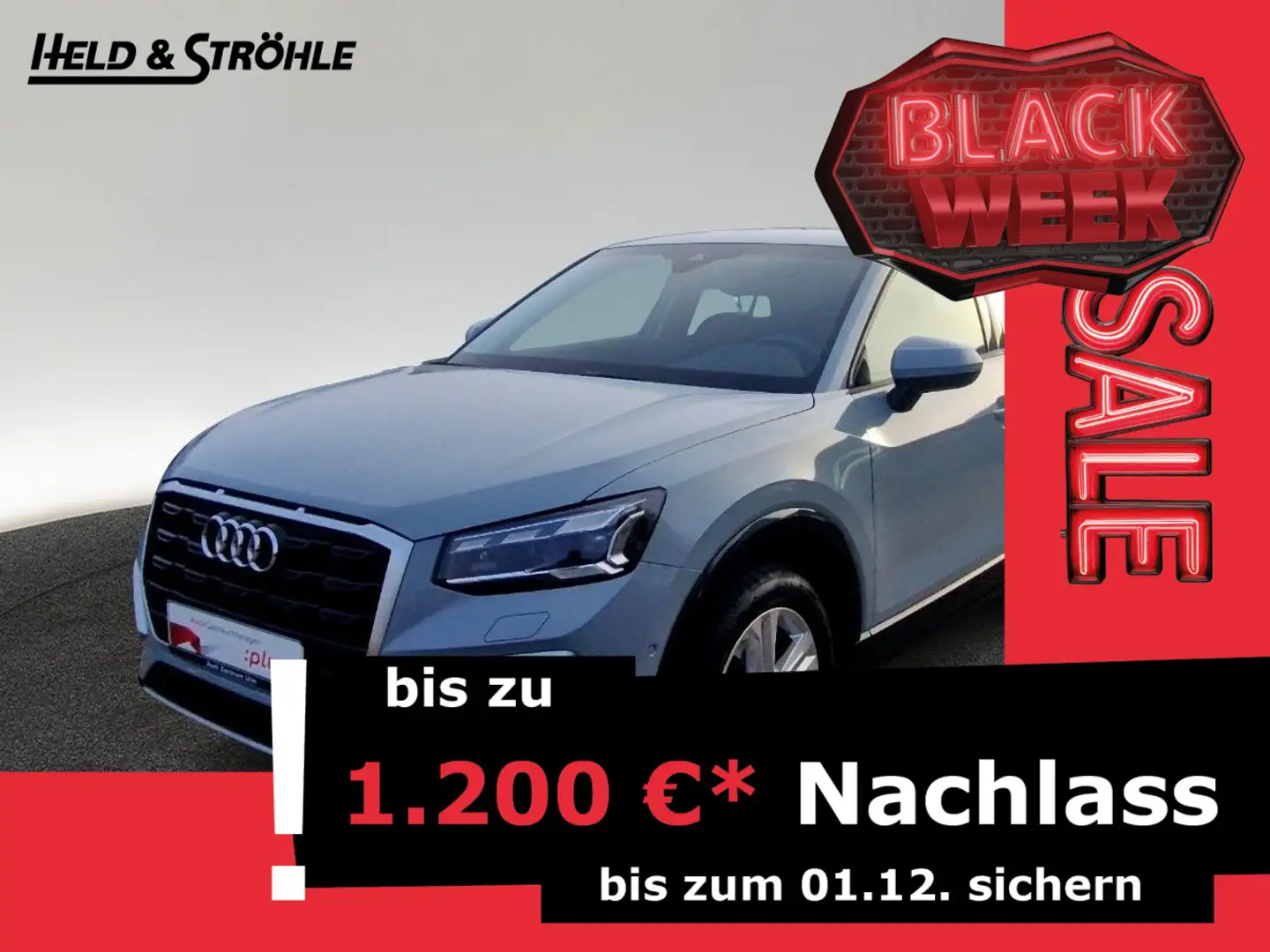 Audi Q2 advanced 35 TFSI MATRIX NAV+ AHK KAM SHZ Grijs - 1