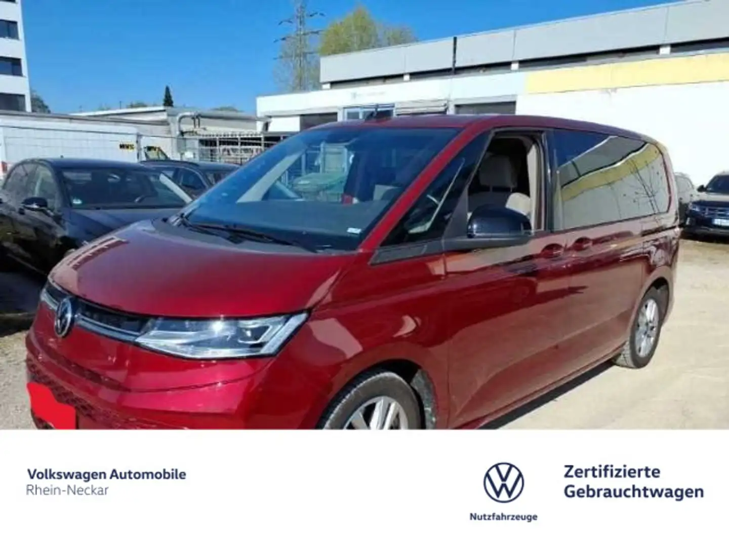 Volkswagen T7 Multivan T1.4 Multivan TSI Life eHybrid AHK Matr Czerwony - 2