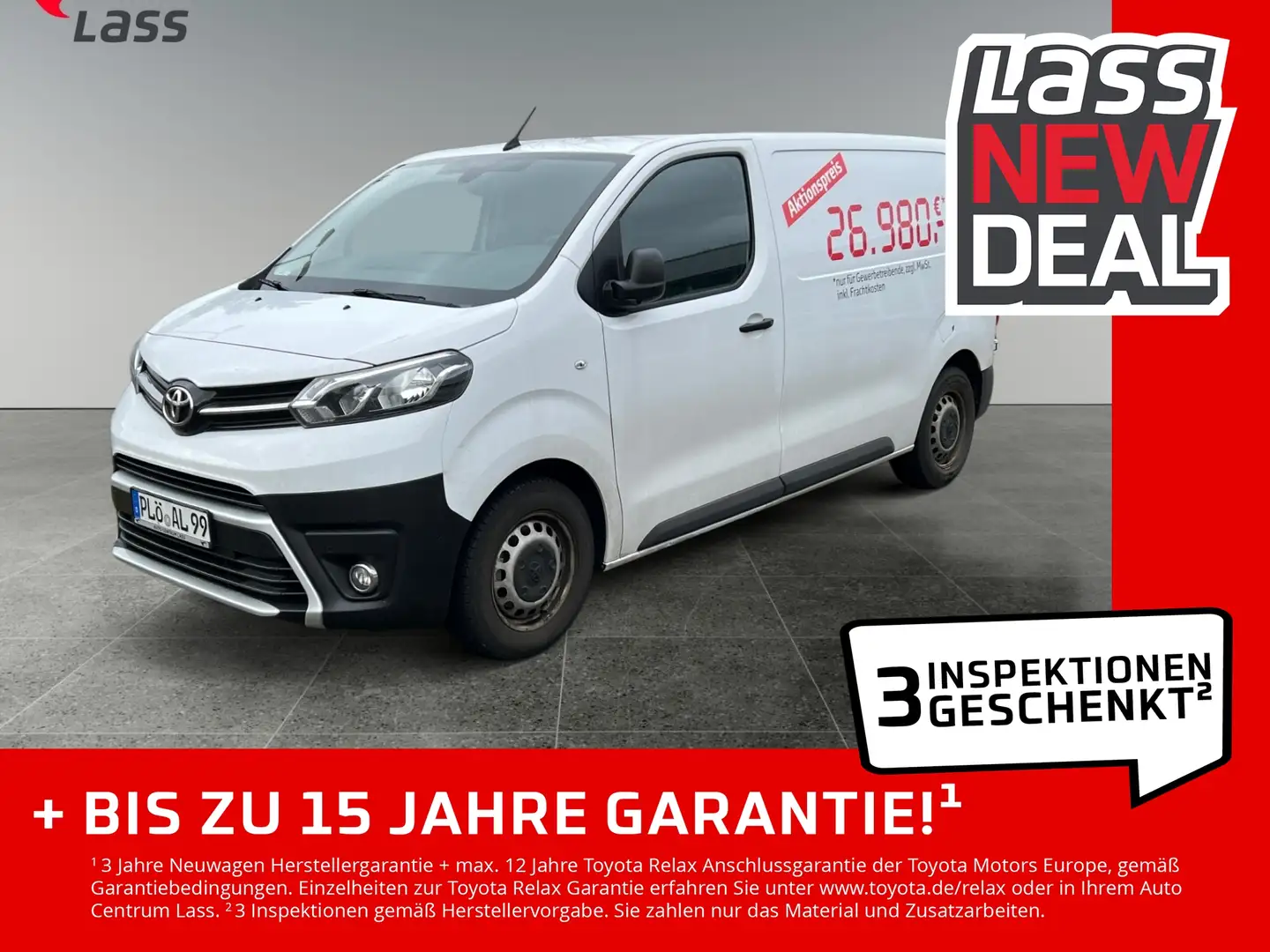 Toyota Proace Kasten 1.5 D L1 Kasten Meister Navi+AHK! Weiß - 1