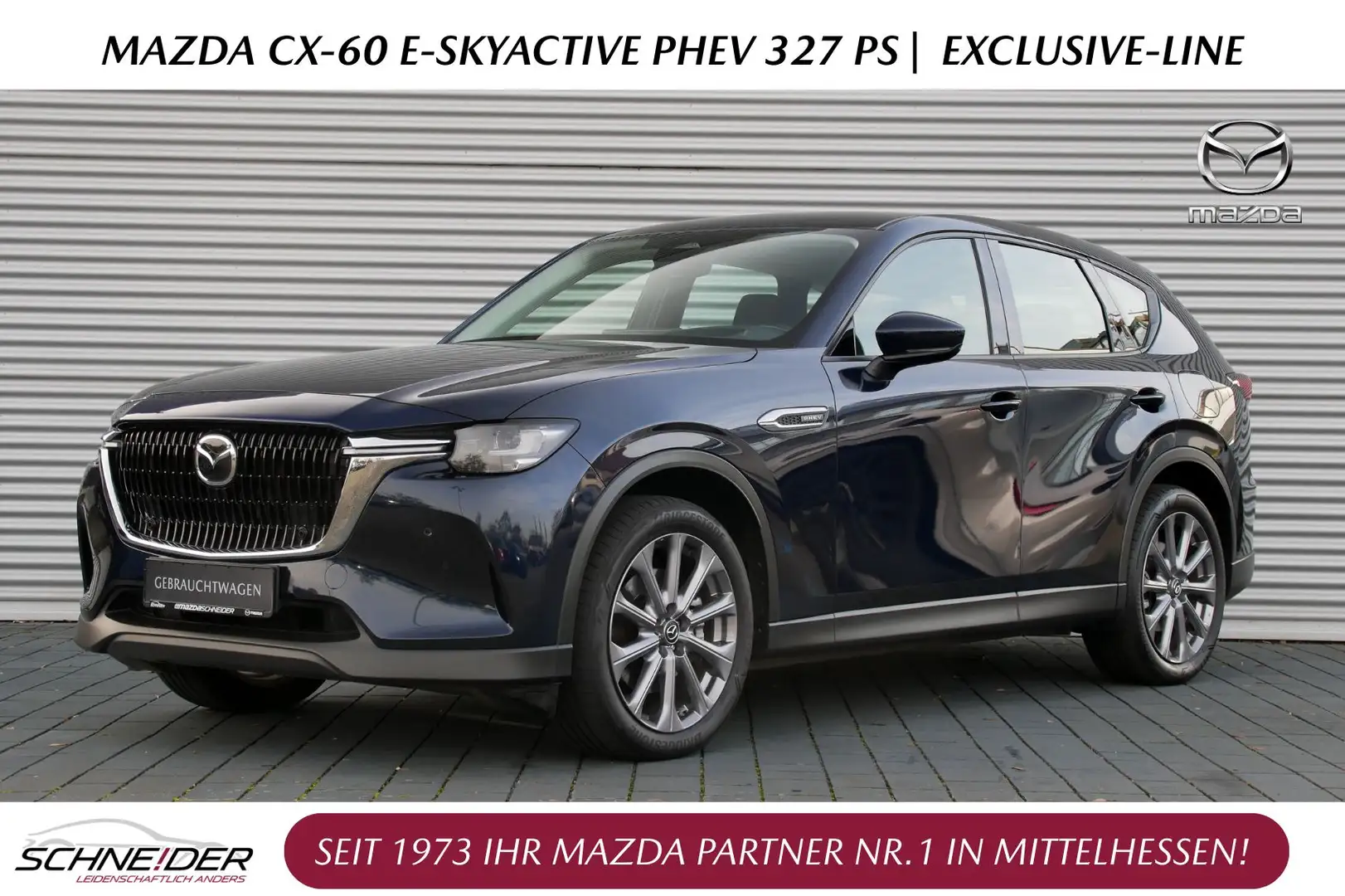 Mazda CX-60 PHEV Exclusive-Line Bleu - 1