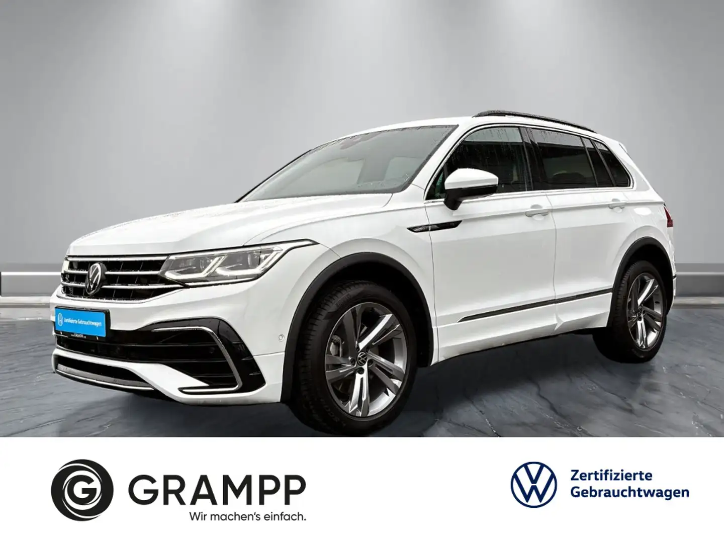 Volkswagen Tiguan 2.0TDI DSG 4M +R-LINE+AHK+KAMERA+ASSISTS+ Weiß - 1