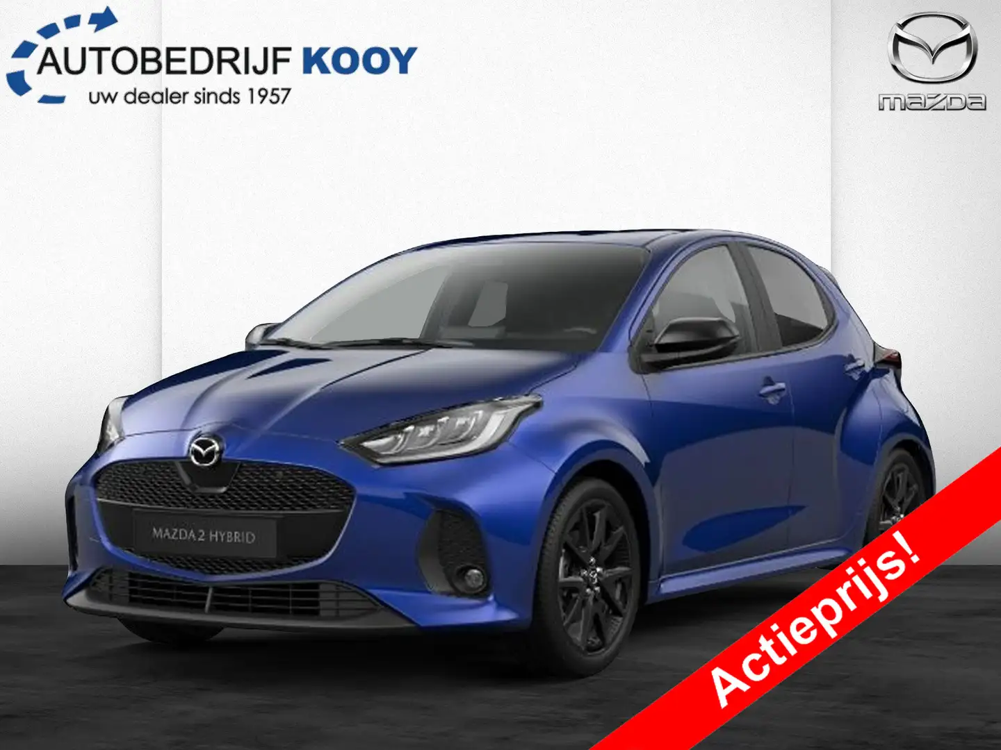 Mazda 2 Hybrid 1.5 116 CVT Homura Blauw - 1