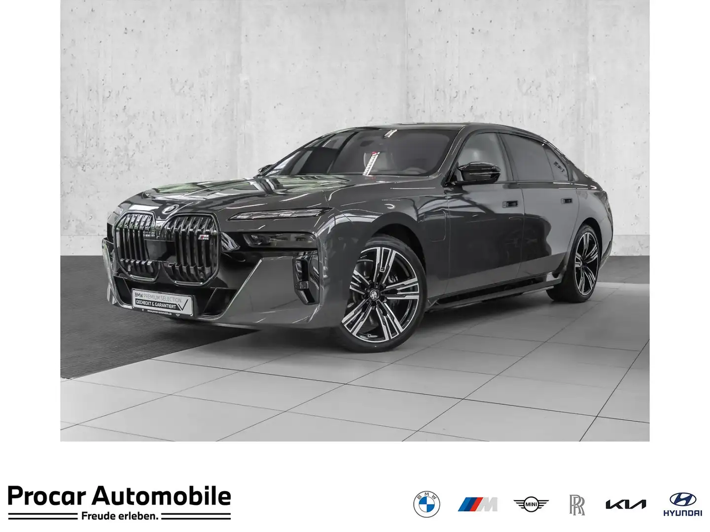 BMW 760 M760e xDrive M-Sport FondTV SkyLounge B&W AHK Grau - 1