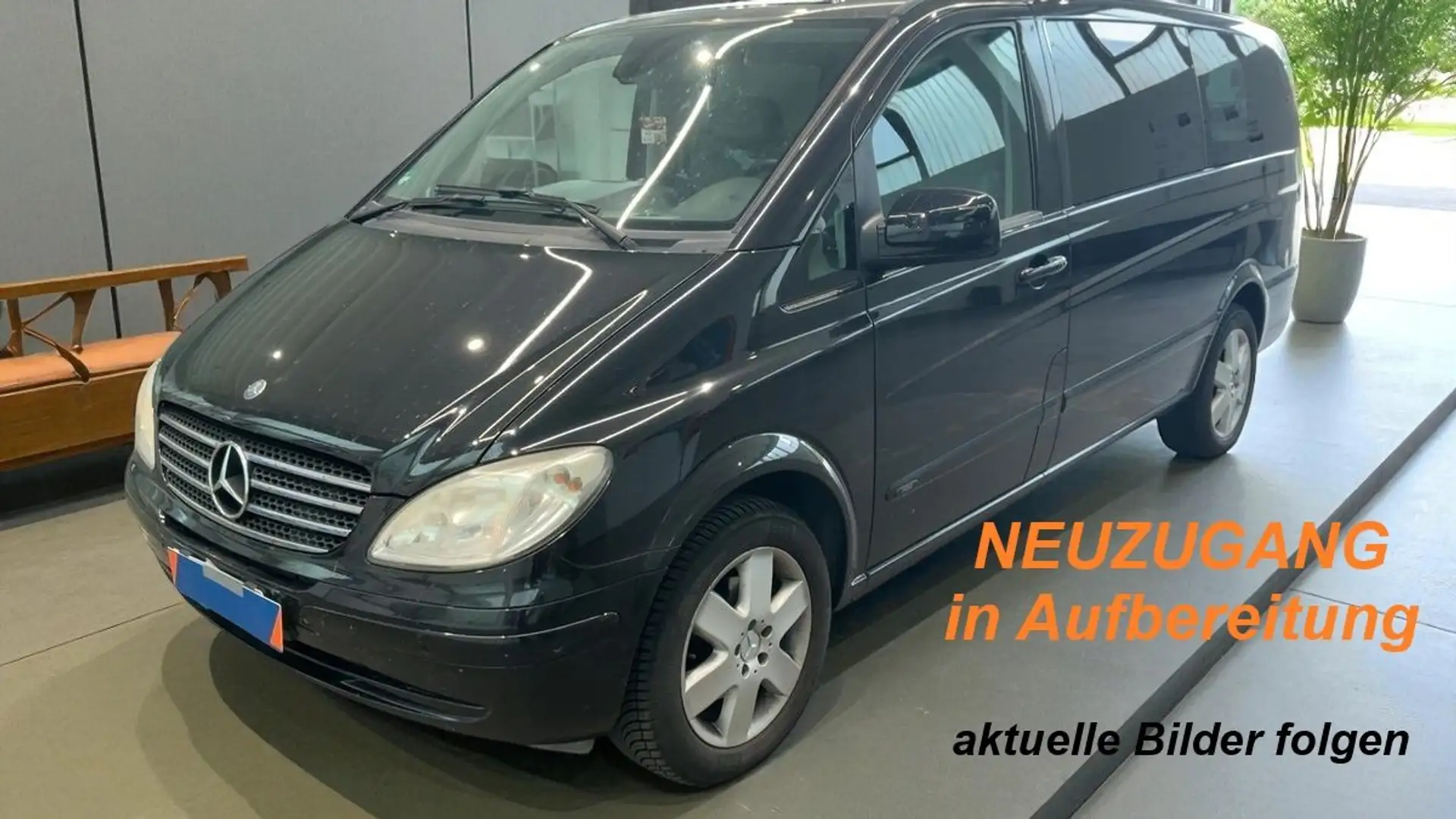 Mercedes-Benz Viano 2.2 CDI LANG,Sthz,AHK,6SITZE,Klima,TÜV2/27,Serv Schwarz - 1