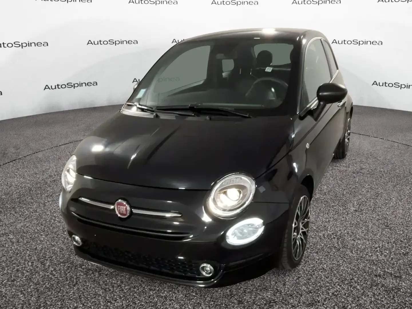Fiat 500 1.0 Hybrid #carplay #senpark Zwart - 1