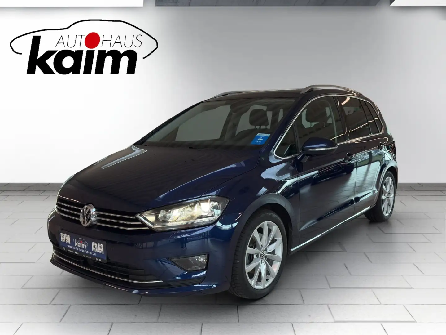 Volkswagen Golf Sportsvan Sportsvan 1.4 TSI DSG Highline+NAVI+ACC+ALU+SITZH. Bleu - 1