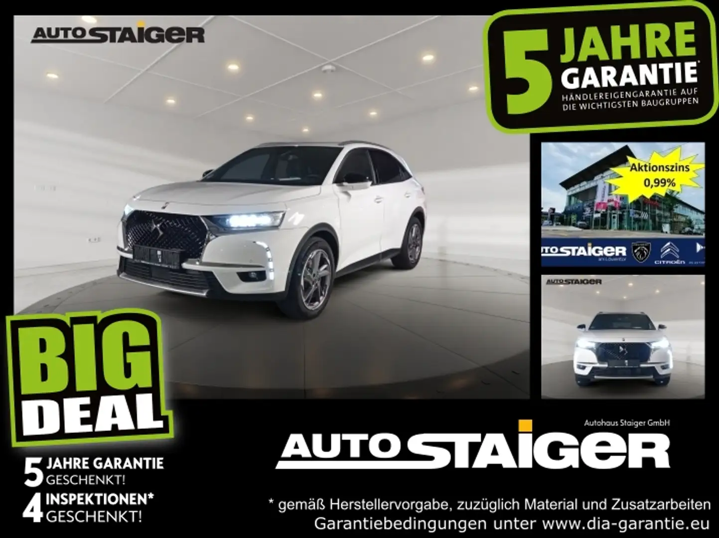 DS Automobiles DS 7 Crossback DS7 Crossback E-Tense Rivoli *Navi*Leder* Blanc - 1