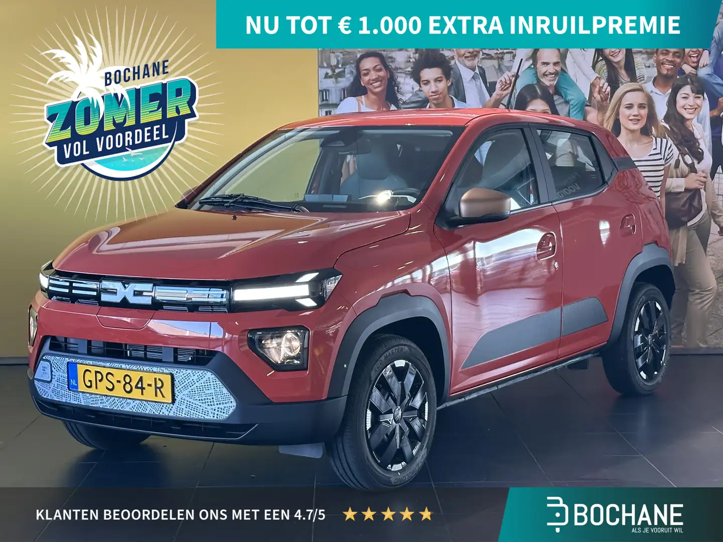 Dacia Spring Extreme 65 26.8 kWh ACHTERUITRIJCAMERA | V2L | MED Czerwony - 1