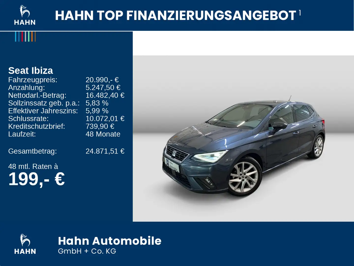 SEAT Ibiza 1.0 TSI FR OPF Grau - 2