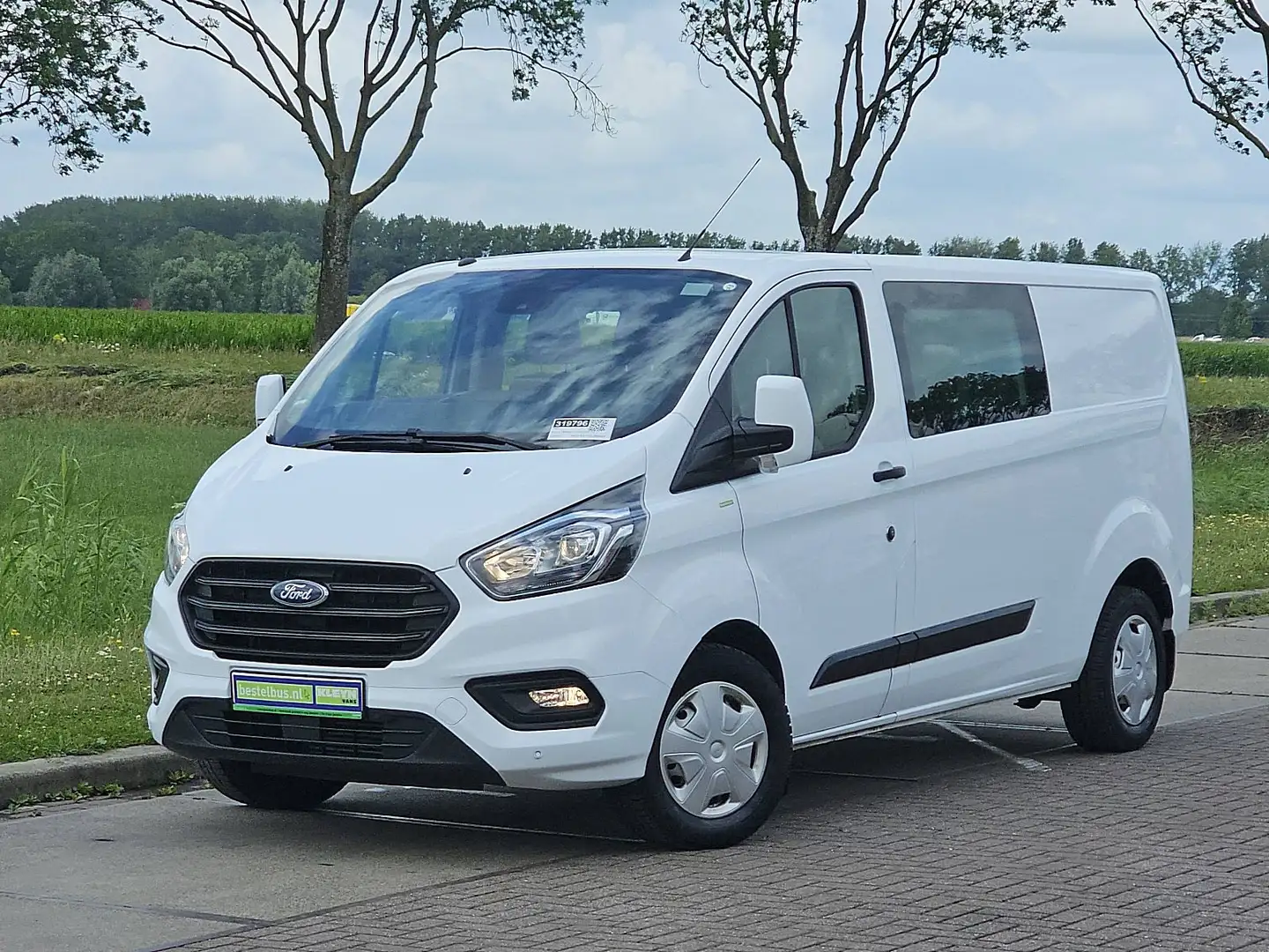 Ford Transit Custom 2.0 L2H1 Navi Airco Dubbele Cabine Automaat Distro Blanc - 1