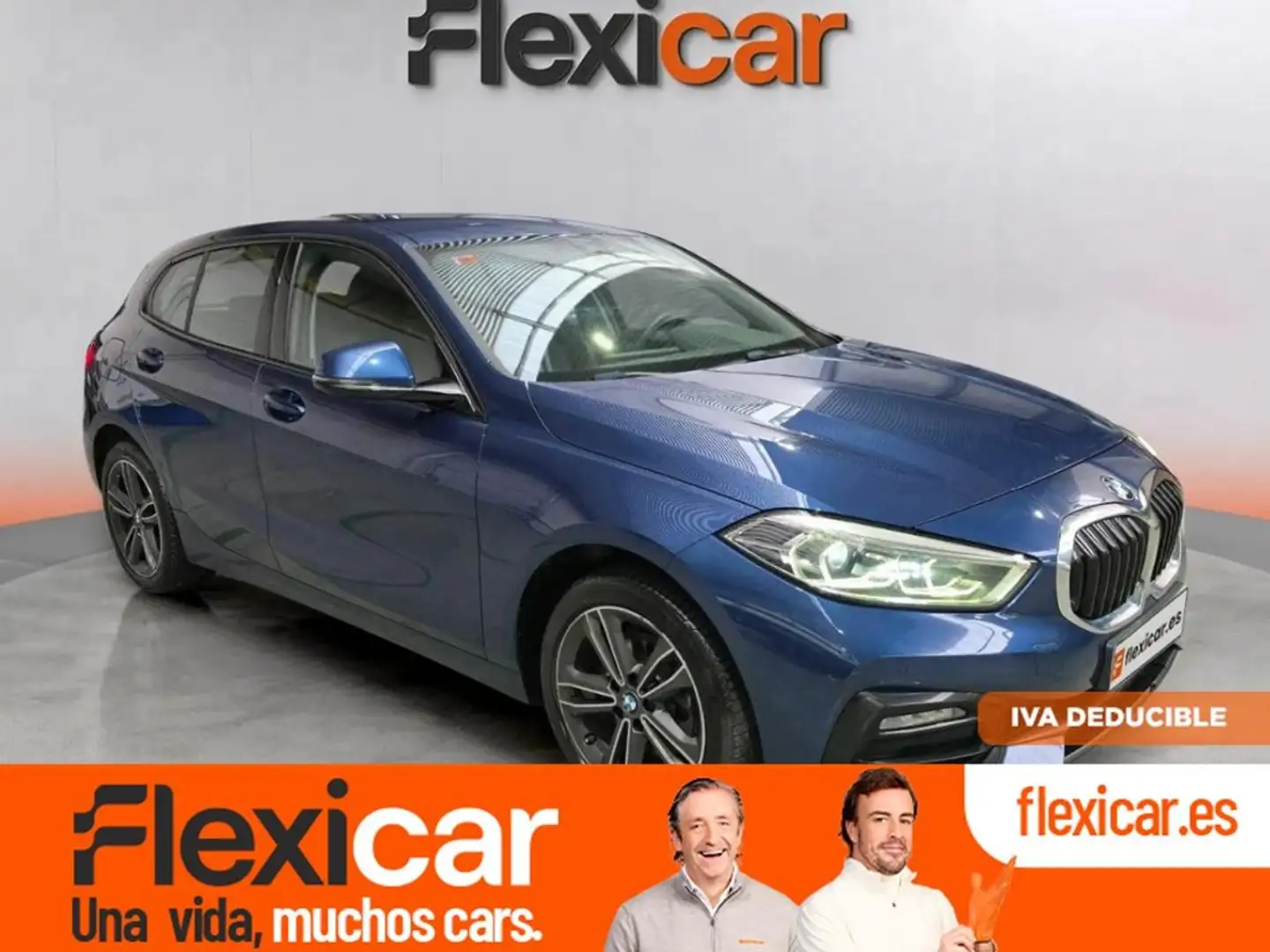 BMW 118 118d Bleu - 1