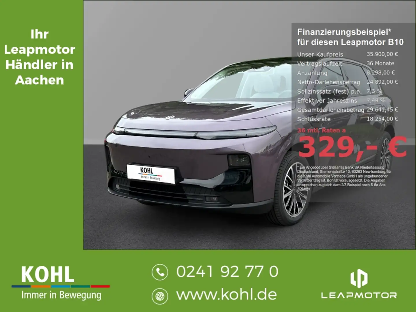 Leapmotor Sonstige Design ProMax 67,1kWh Klimaautomatik Totwinkel DAB Violett - 1