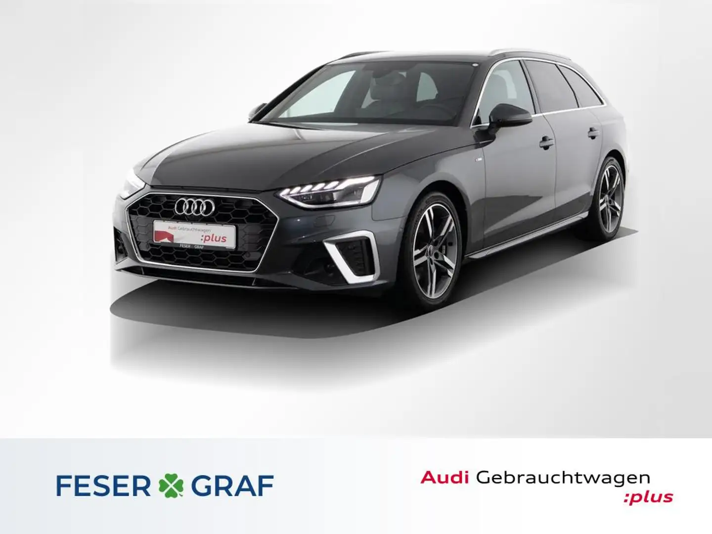 Audi A4 Avant 35 TDI S line S tronic LED / B&O / Head-up / Gris - 1