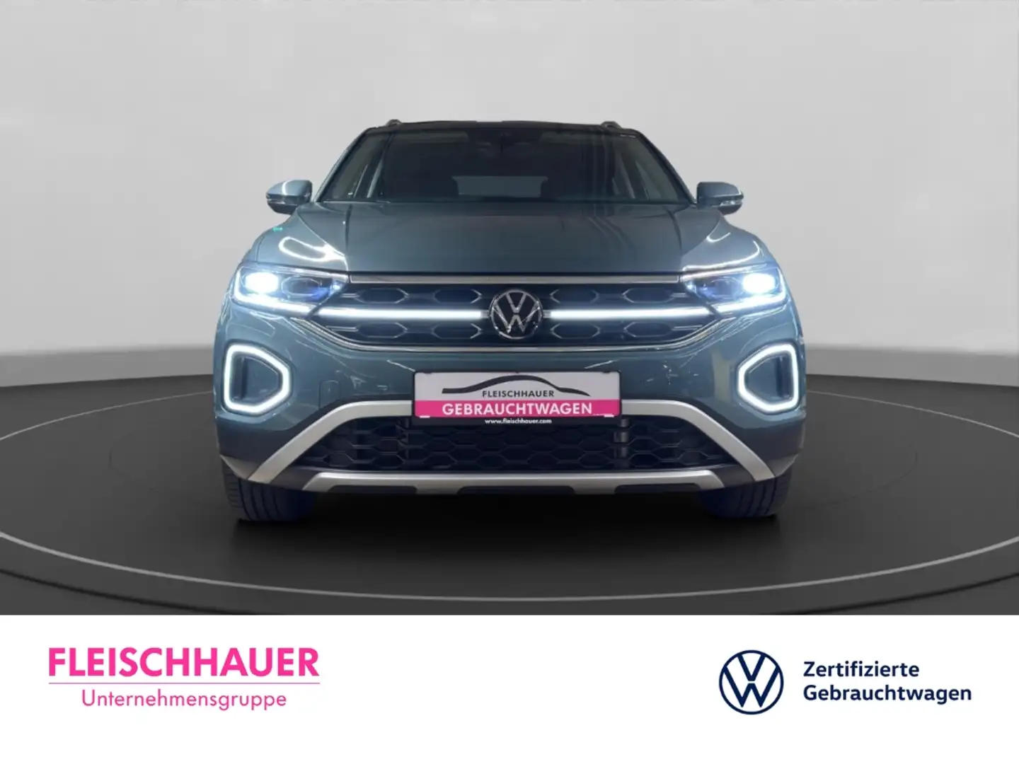 Volkswagen T-Roc Style 1.5 MATRIX+PANO+RFK+ACC+NAVI+AHK+STHZ+MASSAG Blau - 2