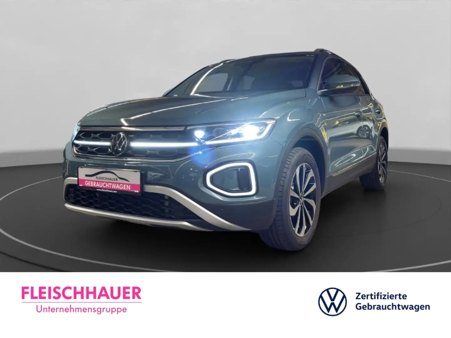 Volkswagen T-Roc Style 1.5 MATRIX+PANO+RFK+ACC+NAVI+AHK+STHZ+MASSAG Blau - 1
