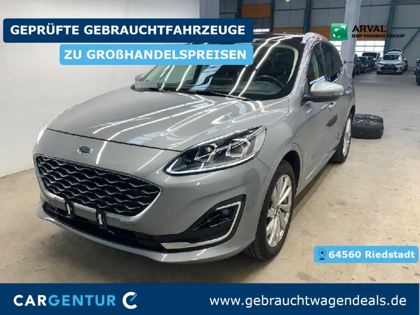 Ford Kuga 2.0 EcoBlue Vignale B&O AHK Pano S-Dach HuD Argent - 1