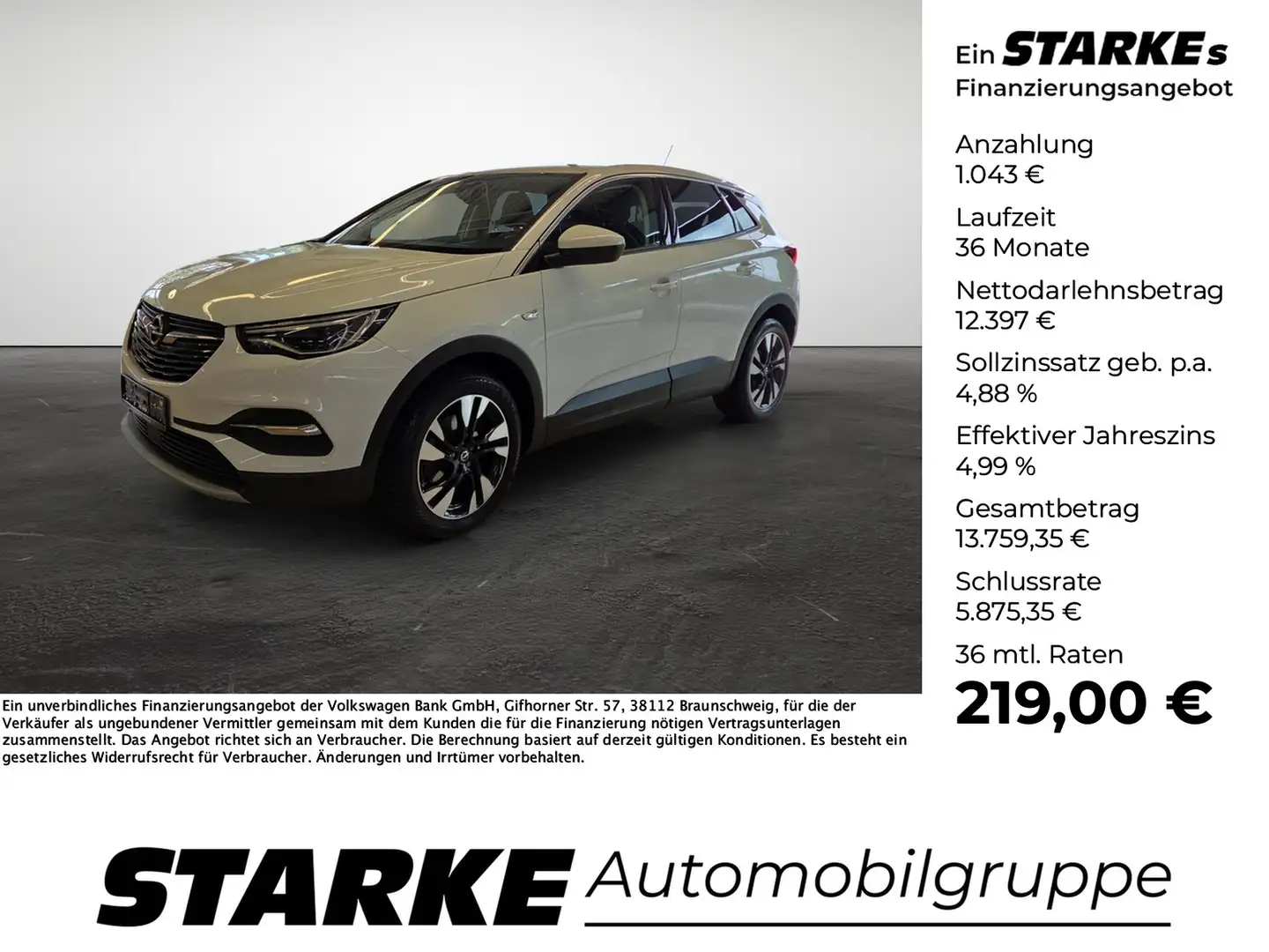 Opel Grandland X 1.2 Turbo Innovation LED Kamera Sitzheizung Blanc - 1