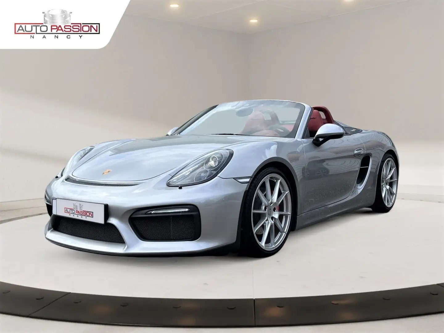 Porsche Boxster Spyder 981 3.8 375cv Atmo Flat6 BVM6 Chrono Sport Gris - 1