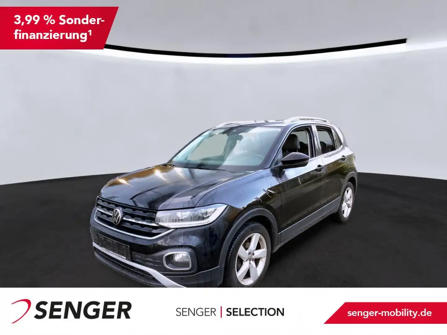 Volkswagen T-Cross 1.0 TSI Style PDC Sitzhzg. APP-Connect Schwarz - 1