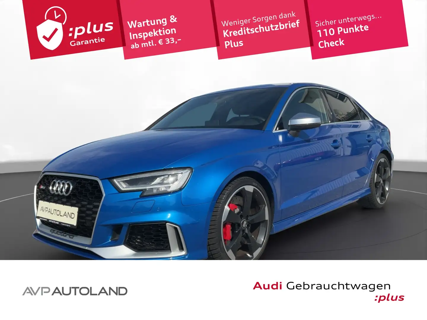 Audi RS3 Limousine 2.5 TFSI quattro S tronic | NAVI | Blau - 1