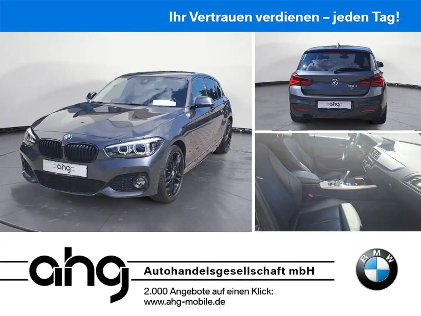 BMW 125 d M Sport Edition Shadow Navi Prof. Adaptive Grijs - 1