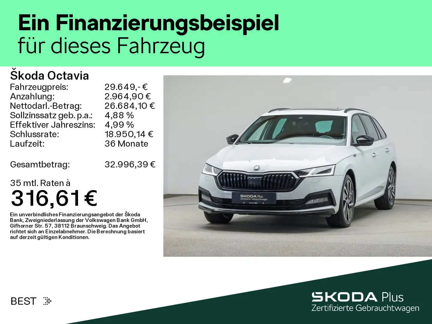 Skoda Octavia Combi 2.0 TDI DSG SPORTLINE*KESSY*STHZG* Weiß - 2