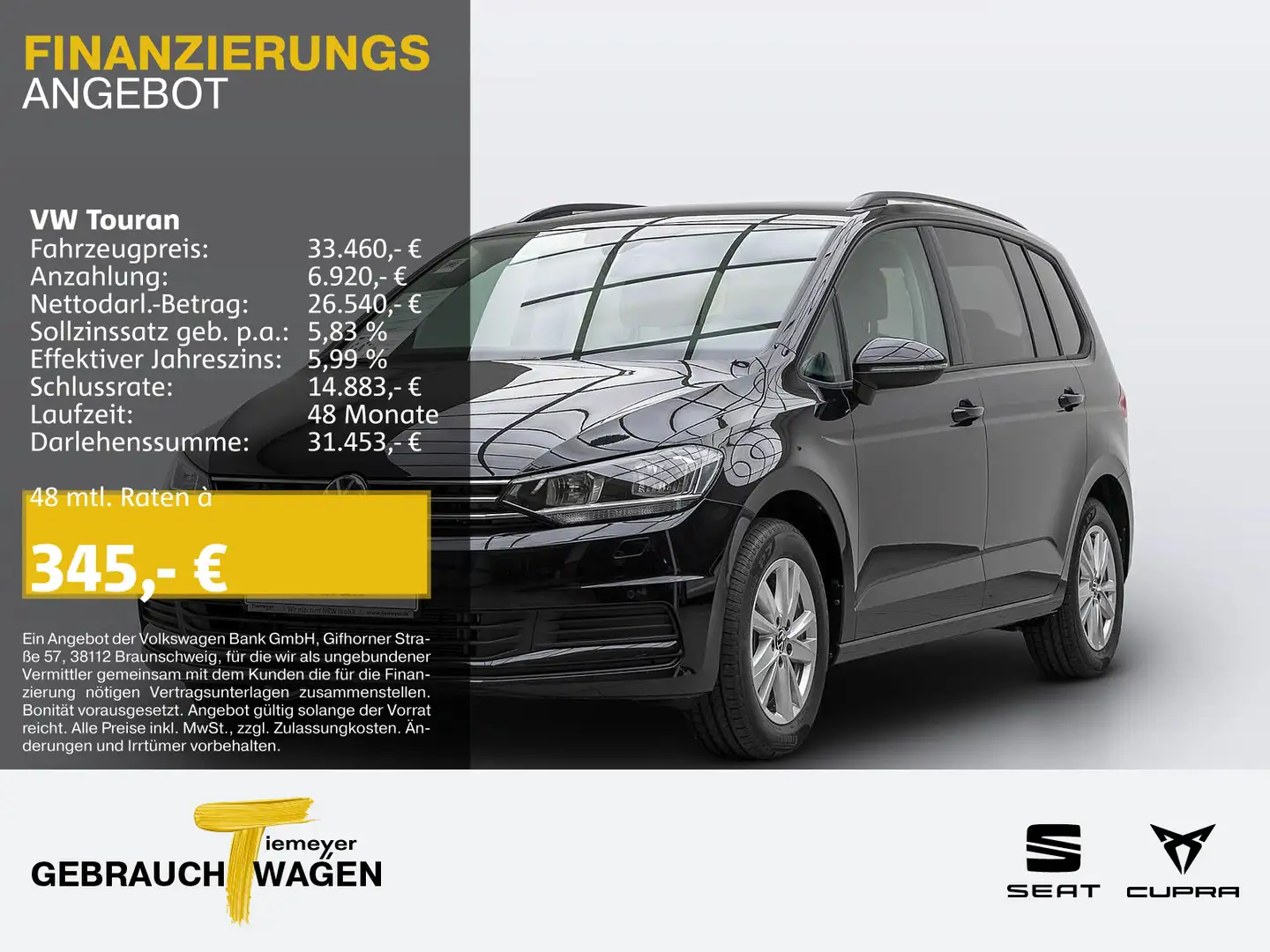 Volkswagen Touran 2.0 TDI DSG COMFORTLINE NAVI KAMERA LM Nero - 1