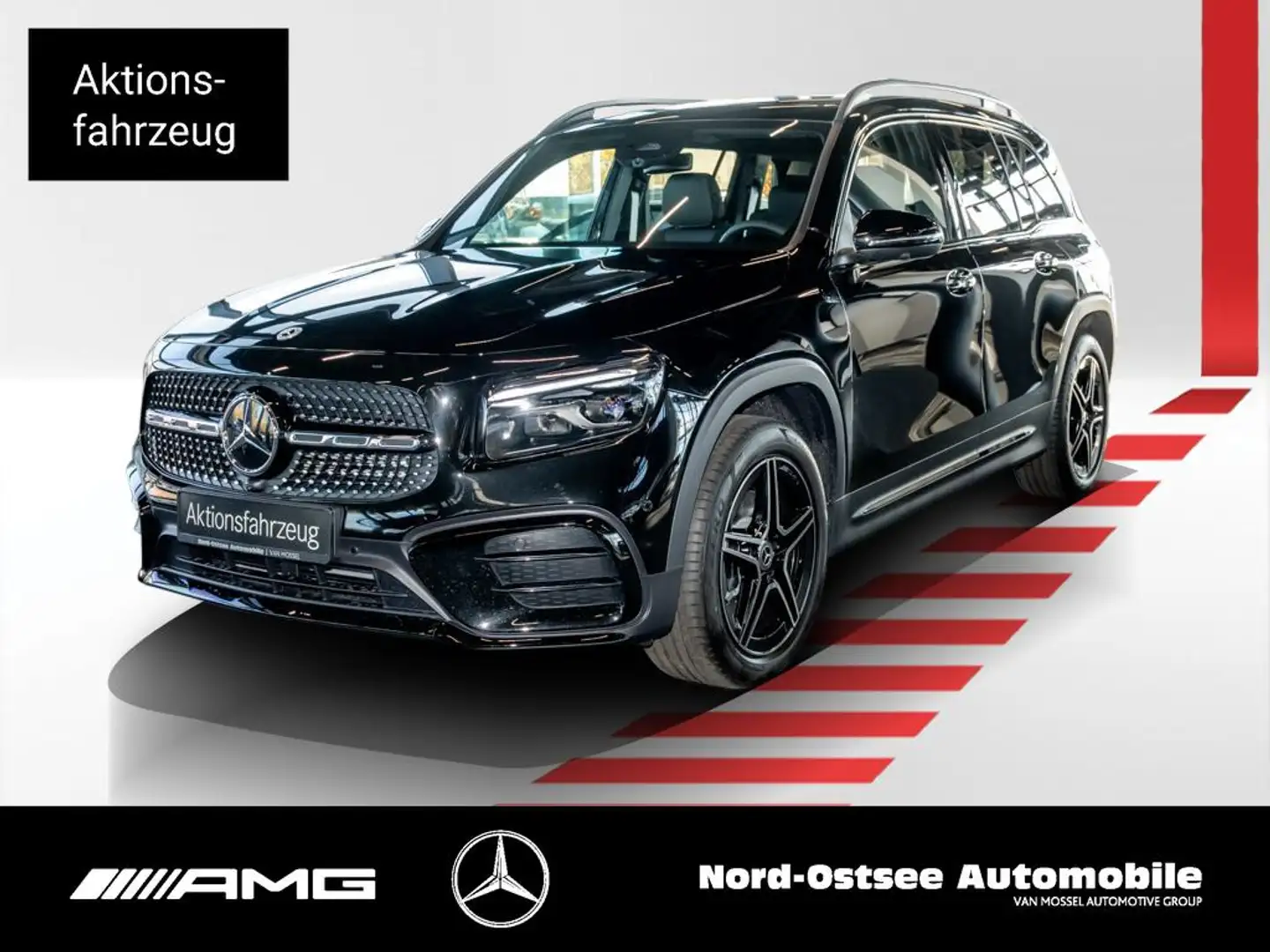 Mercedes-Benz GLB 200 d AMG NIGHT PANO AHK MULTIBEAM KEYLESS Schwarz - 1
