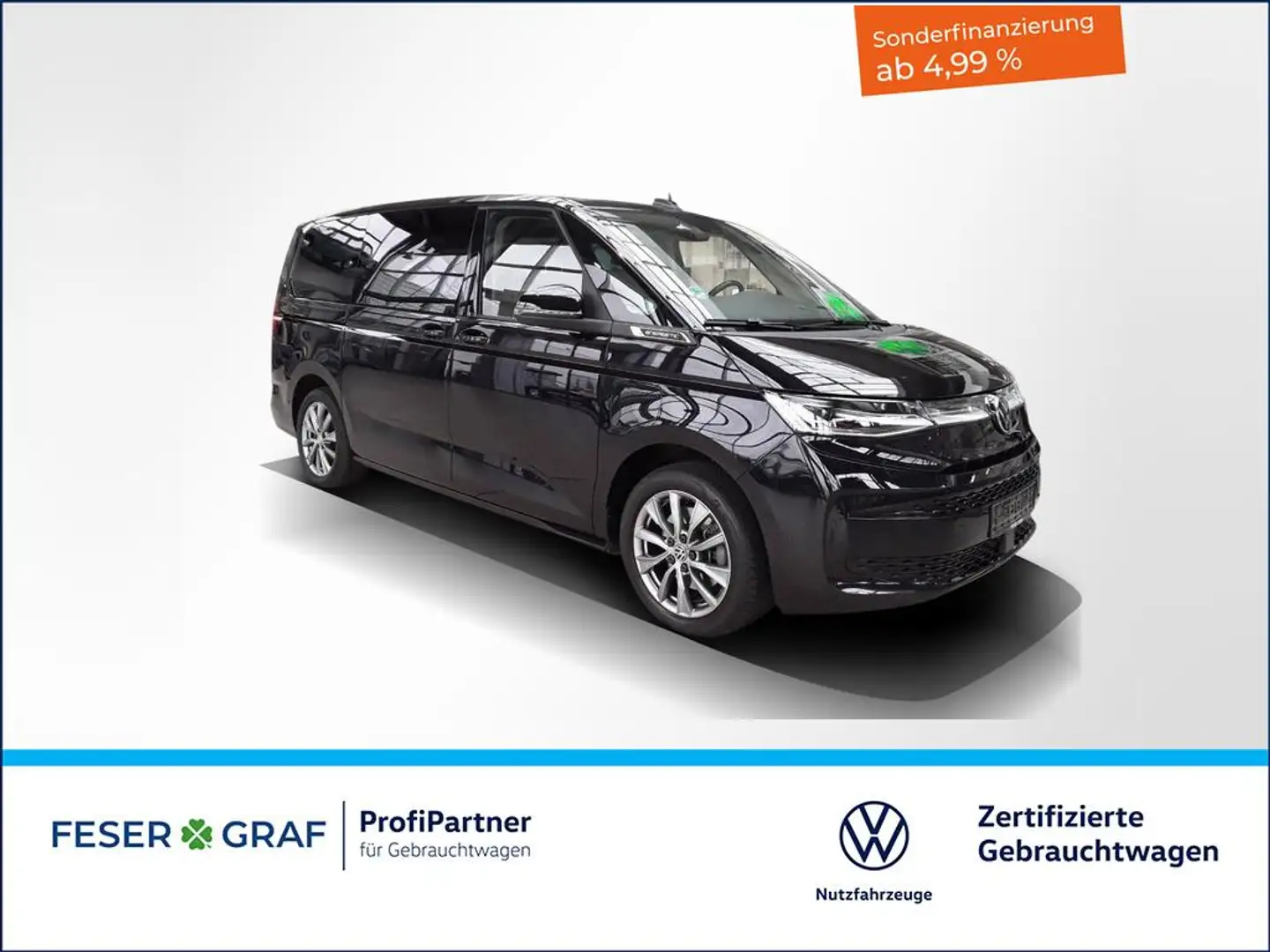 Volkswagen T7 Multivan 1.4TSI eHybrid Life lang DSG 7Sitze AHK LED ACC Noir - 1