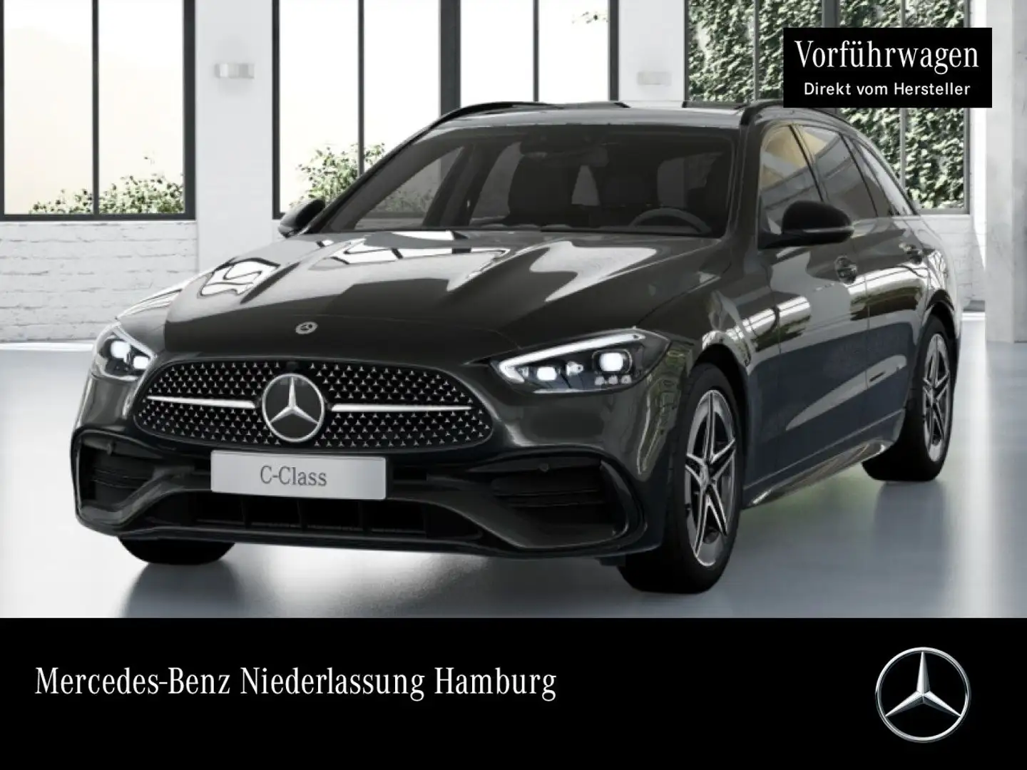 Mercedes-Benz C 300 de T AMG+NIGHT+PANO+KAMERA+KEYLESS+9G Grau - 1
