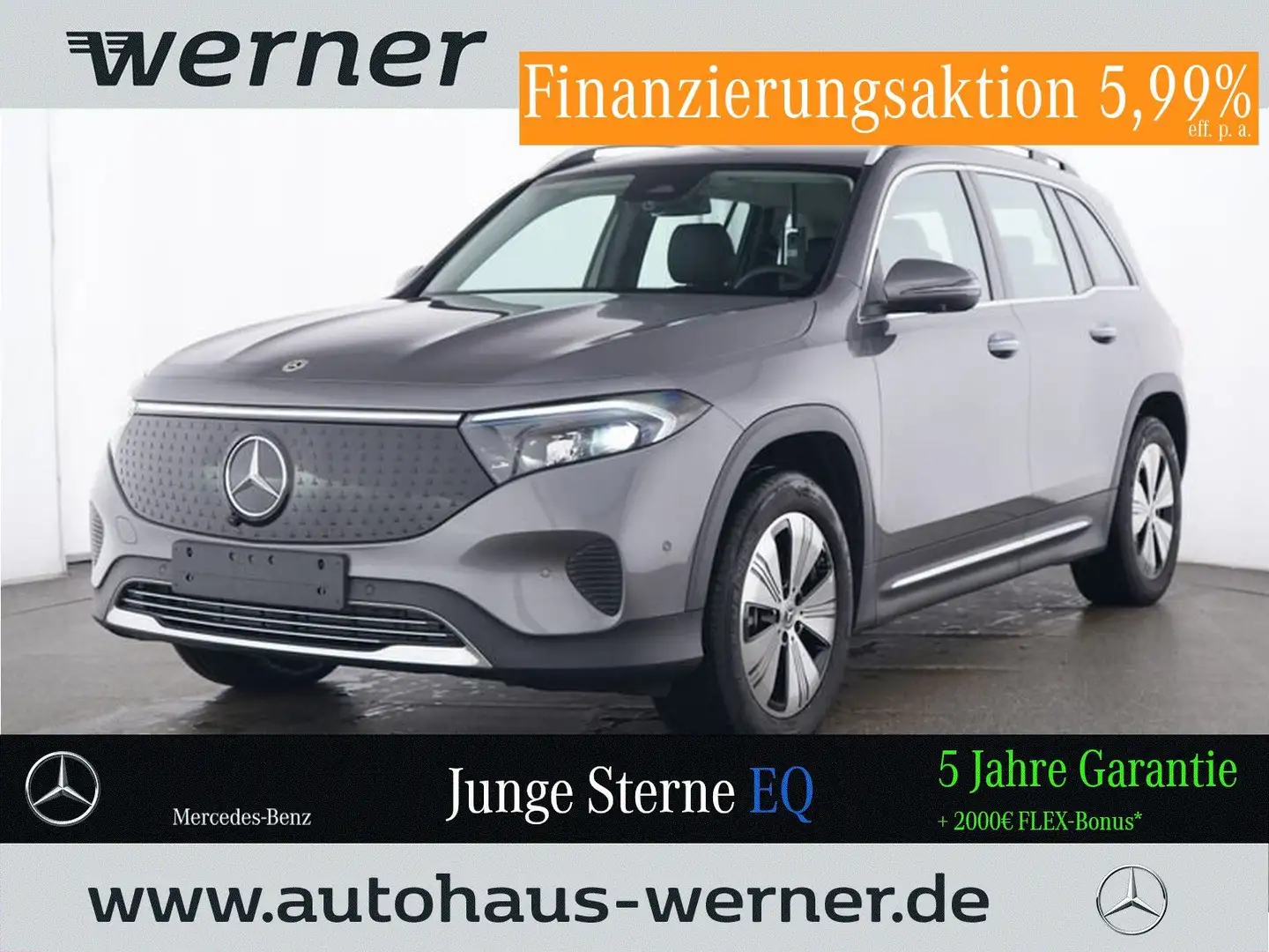Mercedes-Benz EQB 300 4M PROG-ADV+ FAP AHK KEYLG 360°SOUND VZA Gris - 1