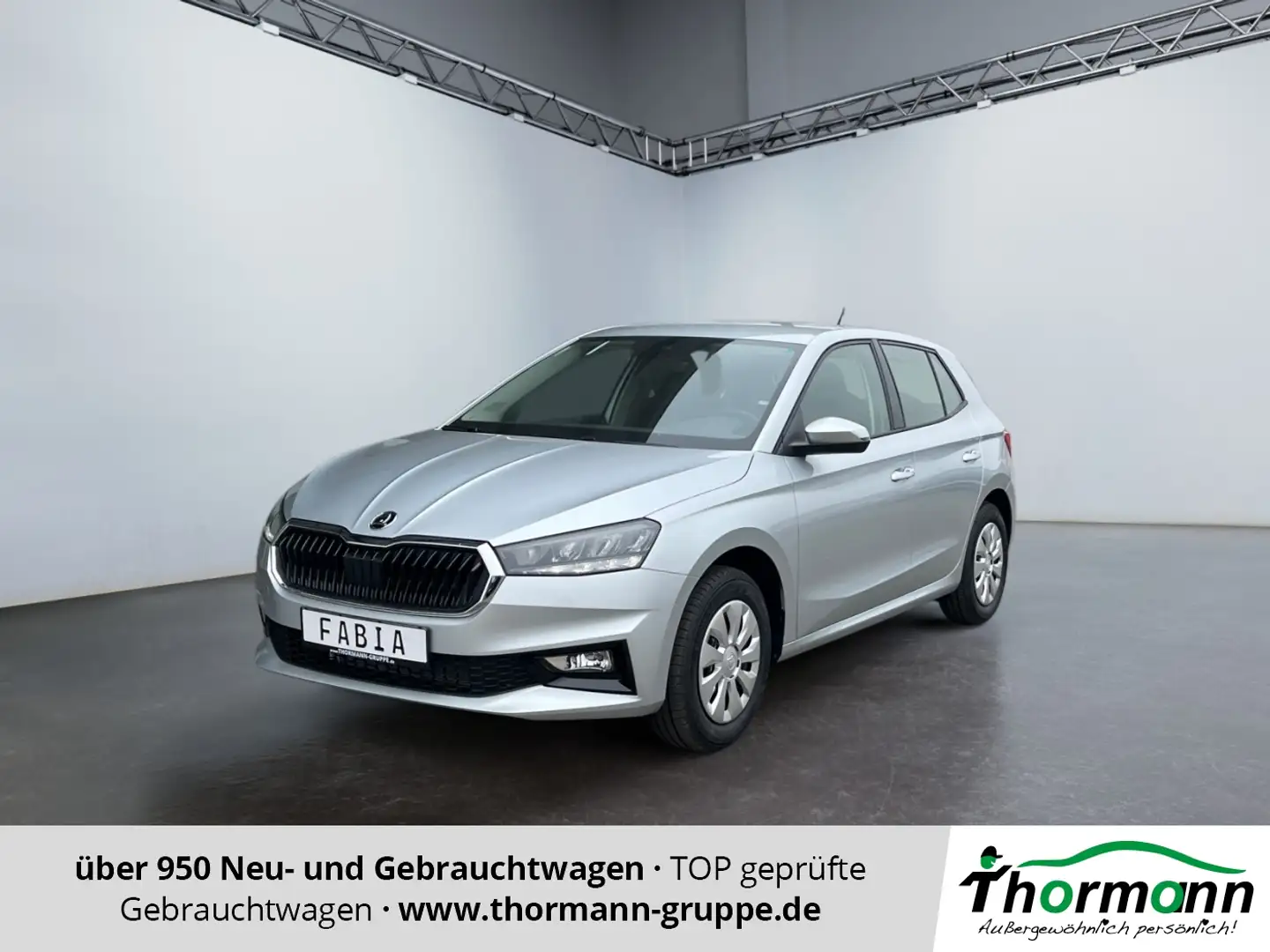 Skoda Fabia Selection 1.0 TSI LM LED PDC AUT SHZ Argent - 1