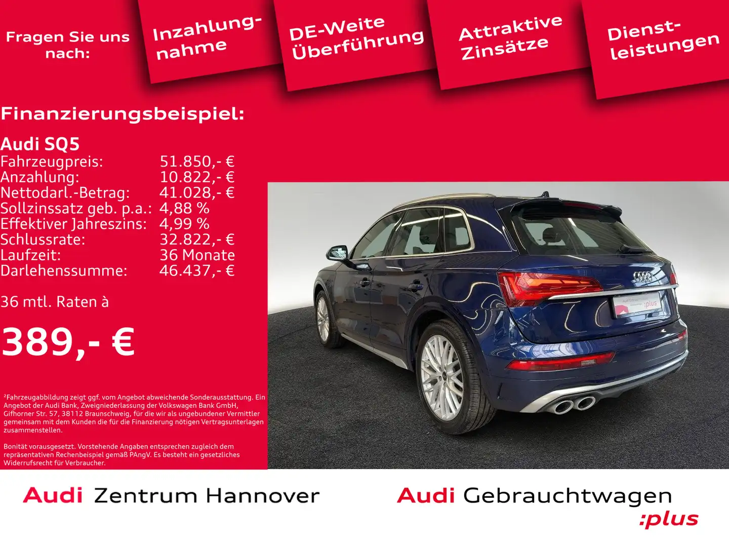 Audi SQ5 3.0 TDI quattro MHEV Blau - 2