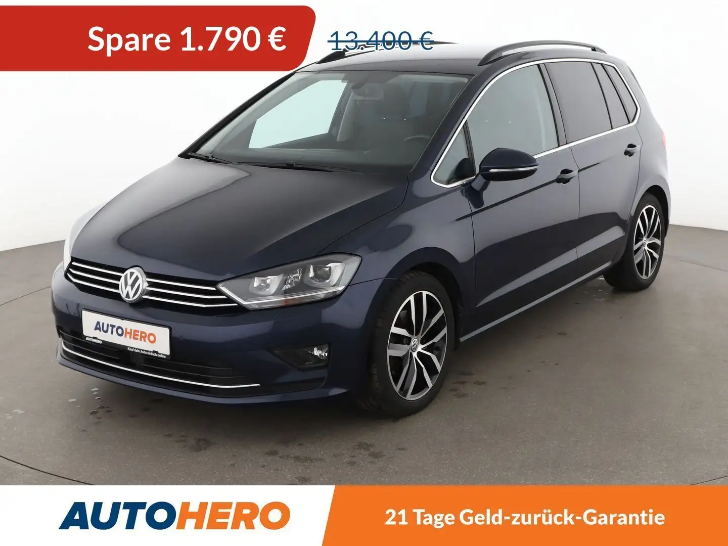 Volkswagen Golf Sportsvan 1.4 TSI Highline BMT Aut.*BI-XENON*AHK*SHZ*PDC* Blau - 1