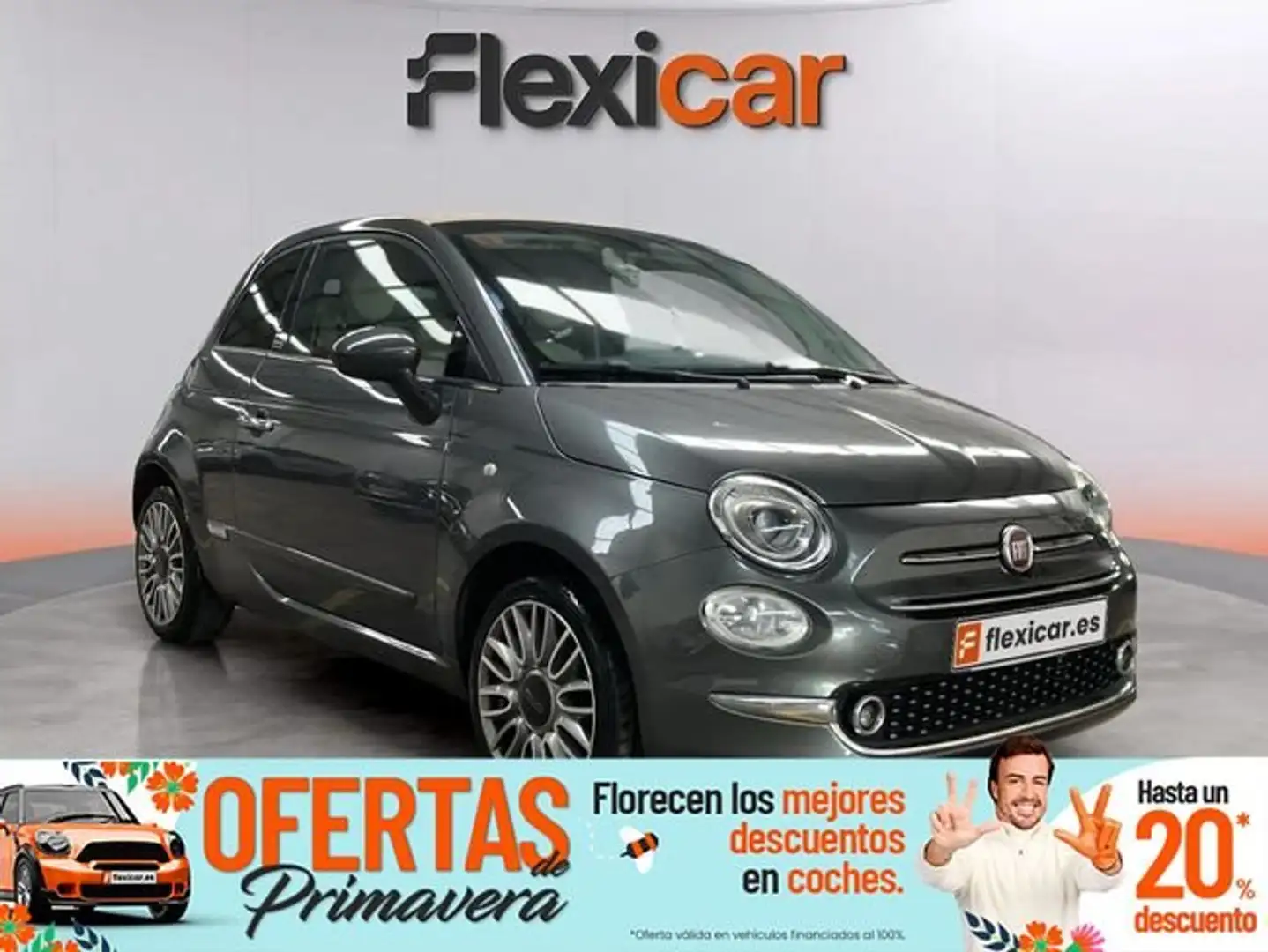 Fiat 500C 1.2 60th Gris - 1